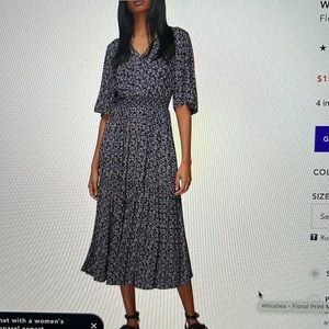 Whistles flora midi dress